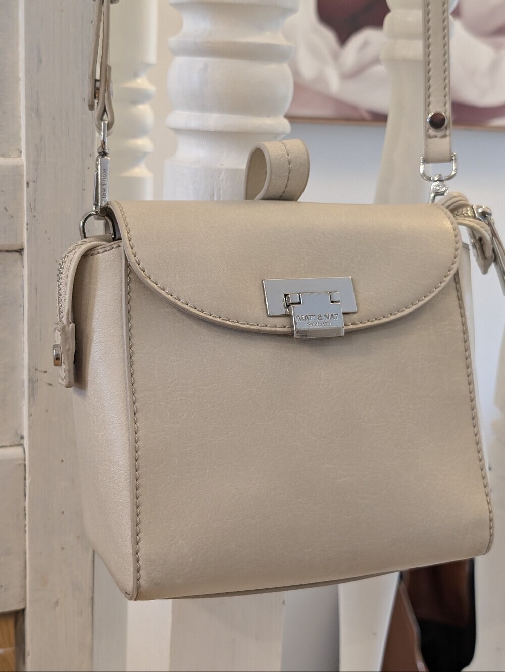 Matt & Nat TIEN Vegan Crossbody Bag - Cream/Beige